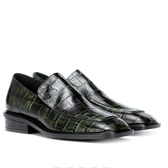 forest green loafers